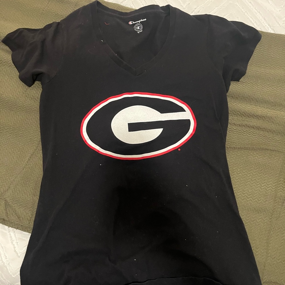 Champion Women's Black UGA tee